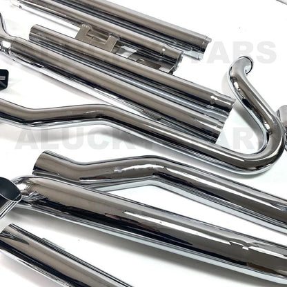 Motorcycle Fishtail Exhaust System Muffler Exhaust Pipe For Harley Softail Classic Heritage Deluxe Street Bob Silm 18-25