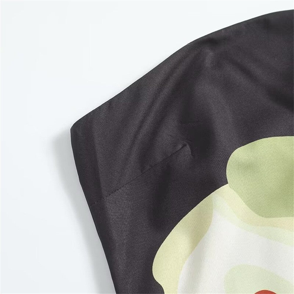 2024 Summer Women Strapless Backless Flower Printed Long Dress Women Sleeveless Off Shoulder Vestidos Plus Size S-3XL Streetwear