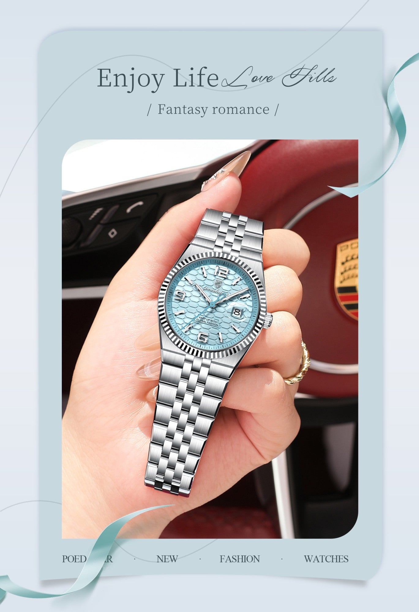 POEDAGAR Elegant Women's Watches High Quality Luxury Watch For Ladies Luminous Waterproof Date Women Quartz WristWatch Reloj+Box