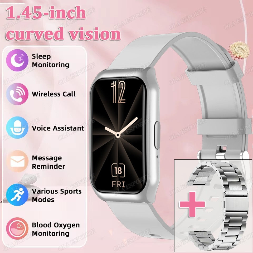 New Curved Screen Smart Watch 2025 For Health Watch Heart Rate Blood Oxygen/Pressure Sleep Monitor Sports Waterproof Smartwatch