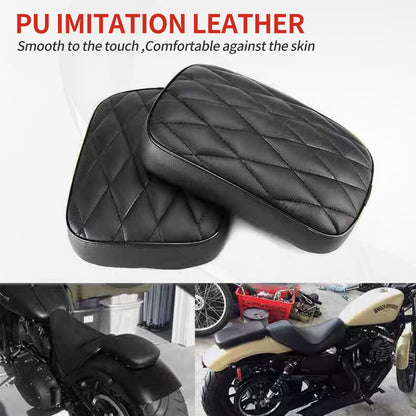 Para capa de assento de motocicleta universal, 8 ventosas roxas padrão diamante preto PU couro almofada antiderrapante conforto