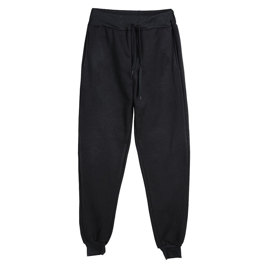 Calças de Moletom Masculinas/Femininas Casuais de Lã Calças Esportivas Unissex Moda Lisa Solta Calças Streetwear Outono Inverno Corrida Fitness P