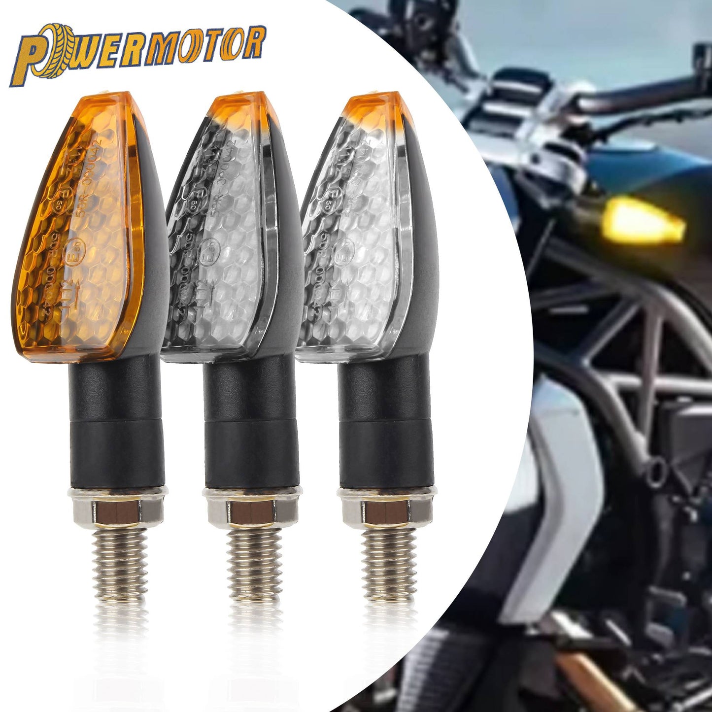 2pcs/4pcs Motorcycle LED Turn Signals Flashing  DRL for Scooter Moped ADV Dirt Bike ATV Universal Accessories Modification