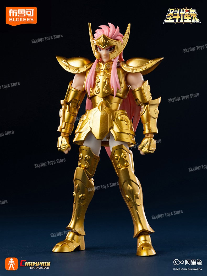 BLOKEES Saint Seiya Segunda Edição Touro Dragão Capricórnio Sagitário Boneco de Ação Anime Brinquedos Presente de Natal Em Estoque