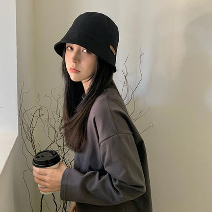 New Japanese Women Bucket Hat Fashion Cotton Soild Color Foldable Fisherman Hats Female Sun Protect Basin Cap gorras para mujer