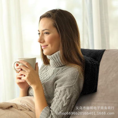 Recliner Pillow Neck Support Adjustable with Storage Pocket Sofa Cervical Spine Support Pillow for Travel and Home Sofa Armchair