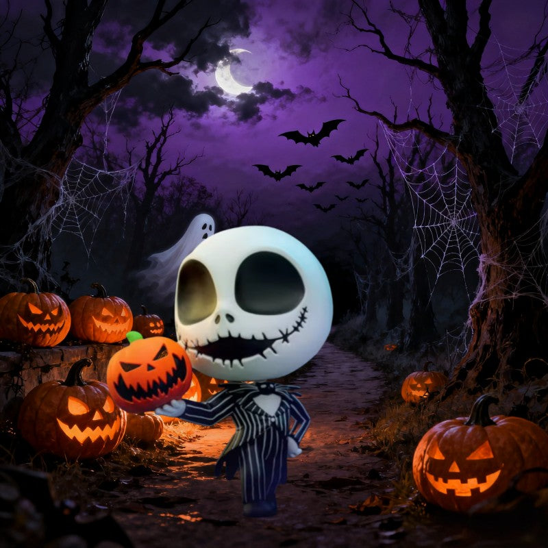 Hot Toys The Nightmare Before Christmas Sally Jack Skellington Cosbaby Mini Action Figure Fashion Cute Halloween Collection Gift