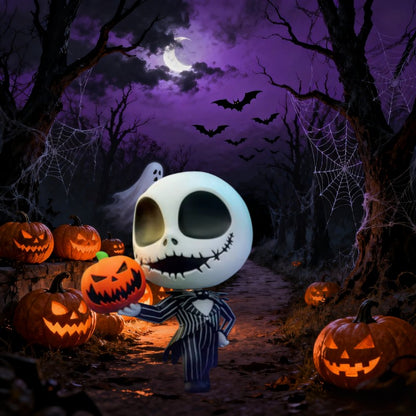 Hot Toys The Nightmare Before Christmas Sally Jack Skellington Cosbaby Mini Action Figure Fashion Cute Halloween Collection Gift