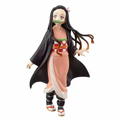 Demon Slayer Kimetsu no Yaiba Bonecos de Ação Kamado Tanjirou Kamado Nezuko Anime Figma Dragão Efeito Brinquedo Modelo PVC Boneca Juguetes