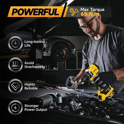 Furadeira de Impacto DeWalt 20V Original DCD805 Brushless Hummer Furadeira Elétrica Compacta Parafusadeira Ferramenta Elétrica Combo com Bateria