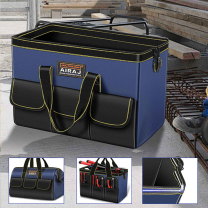 AIRAJ Multifunctional Tool Bags 1680D Oxford Cloth Electrician Bags Waterproof and Wear-Resistant High Capacity Storage Bags