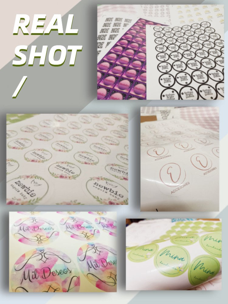 100pcs Custom Sticker Customized Logos Iabel Wedding Birthdays Baptism Stickers Design Your Own Stickers Personalize Stickers