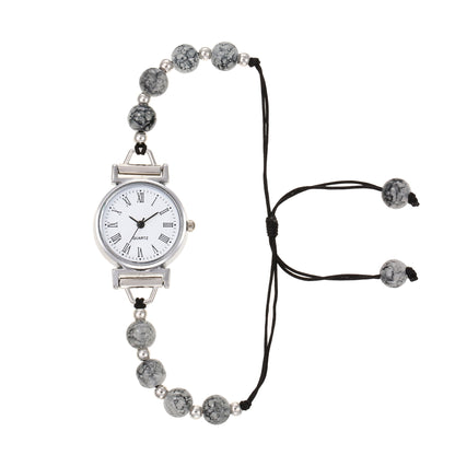 Fashionable trend simple luxury round plate pointer style bracelet ladies watch