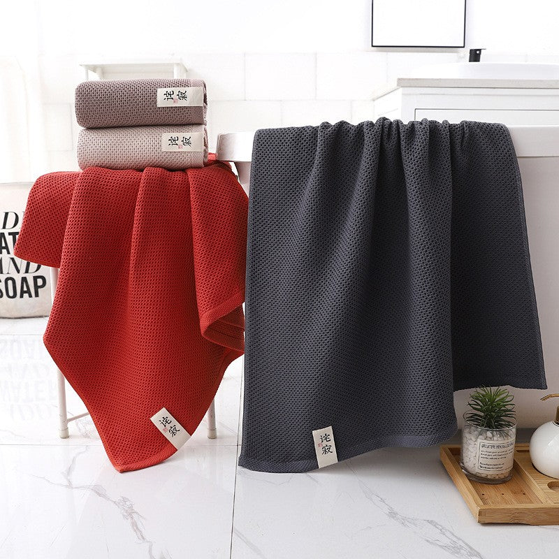 70x140cm high qualityWaffle towel Bathroom accessories ??solid color towel absorbent strong Wipe towel after exercise