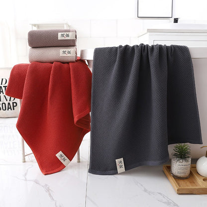 70x140cm high qualityWaffle towel Bathroom accessories ??solid color towel absorbent strong Wipe towel after exercise