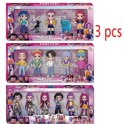 NOVO 2026 Hot Kpop Devil Hunter Rumi Zoe Mira Anime PVC Coleção de Personagens Decoração de Mesa Presente Infantil