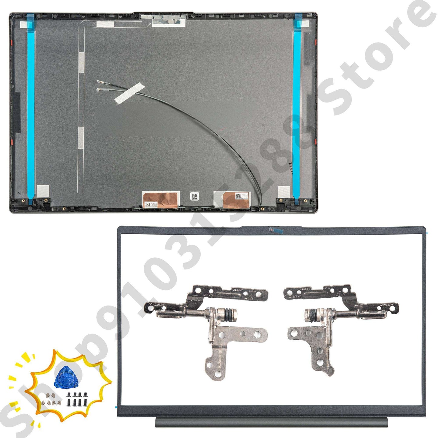 Top Lid Case For Ideapad 5 15IIL05 15ARE05 15ITL05 15ALC05 2020 2021 GS557 LCD Back Cover Repair silver/gray/dark blue Metal