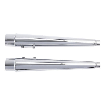 Motorcycle 4" Slip-on Mufflers Exhaust Pipes For Harley Touring Electra Street Glide 1995-2016