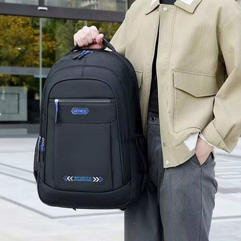 Neutral style backpack for men and women,suitable for travel and business students.Double-shoulder bag made of nylon material
