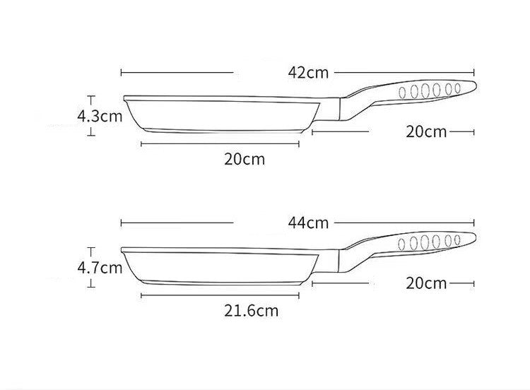 COOKER KinG Non-Stick Frying Pan Omelet Pancake Pan Profession Flat Bottomed Pot Kitchen Skillet Gas Induction Cooker Universal