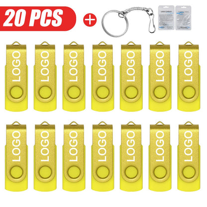 20 unidades/lote Pen Drive USB 2.0 com Logotipo Personalizado 4GB 8GB 16GB 32GB Pendrive 64GB Unidade de Memória Real Capacidade U Disk Cle Usb