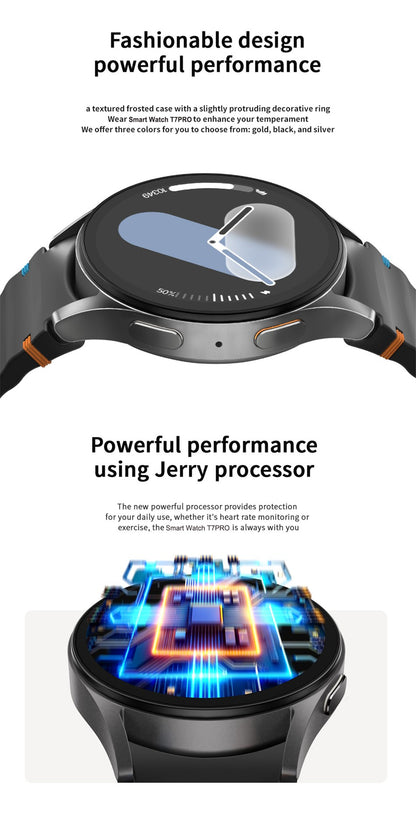 2025 New Watch 7 Classic GPS Sports Smartwatch1.5inch AMOLED HD Screen Voice Assistant Bluetooth Call Smart Watch For Men Women