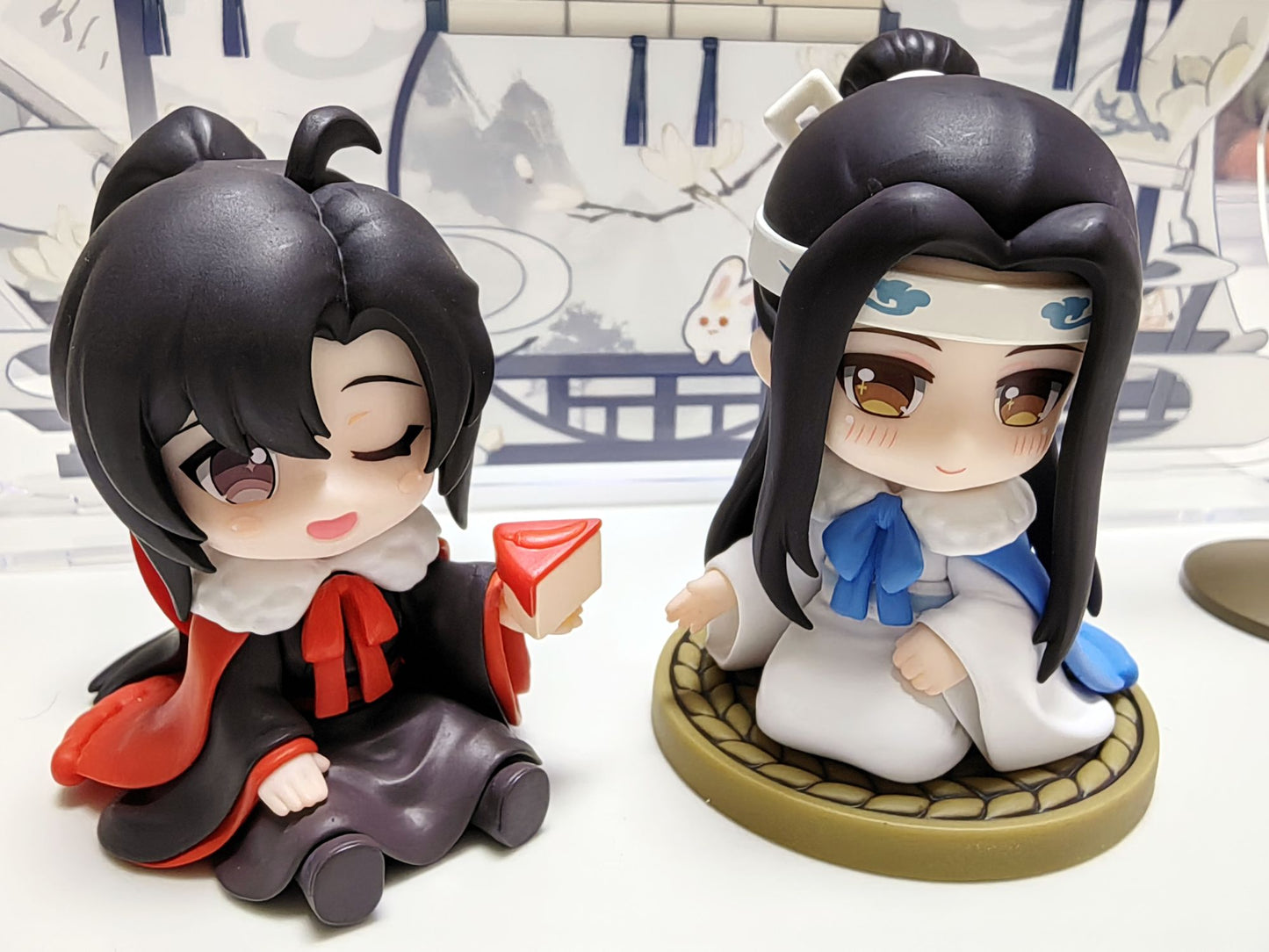 Mo Dao Zu Shi Cloud Deep Series Anime Figurine - Wei Wuxian Lan Wangji Q-Version Action Toy Model Collectible Gift for Fans