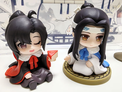 Mo Dao Zu Shi Cloud Deep Series Anime Figurine - Wei Wuxian Lan Wangji Q-Version Action Toy Model Collectible Gift for Fans