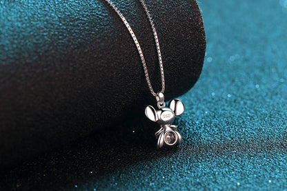 Platinum PT950 18K White Gold 0.5ct Moissanite Luxury Necklace Pendant for Women Jewelry Dainty Everyday Wear
