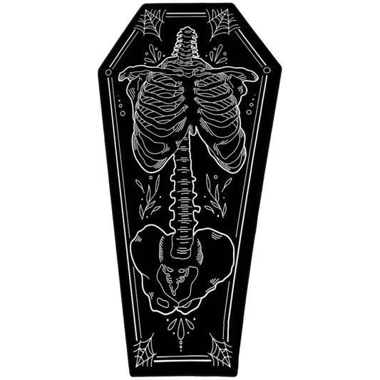VIKAMA Halloween Gothic Coffin Rug - Soft and Comfortable for Living Room and Bedroom - Horror Theme Home Decoration