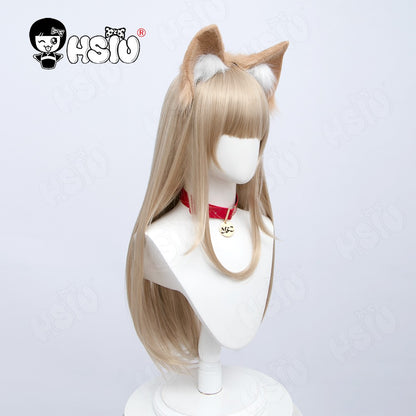 Osakana Cosplay Peruca 40hara Gato Gatinho Cosplay ?HSIU ?Peruca Sintética Fibra Peruca Longa Linho Touca de Peruca Grátis 40 hara cosplay