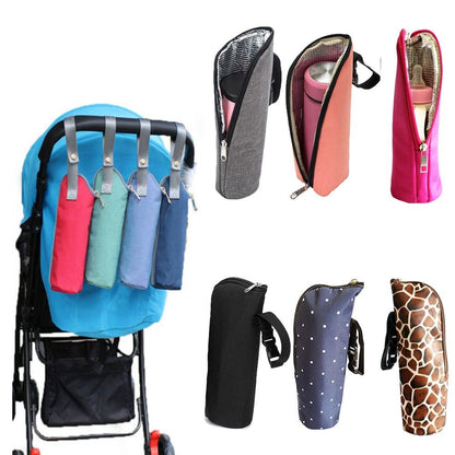 Travel Stroller Accessories Milk Bottle Thermal Bag Baby Bottles Holder Milk Warmer Insulation Bag Hanging Insulation Pouch