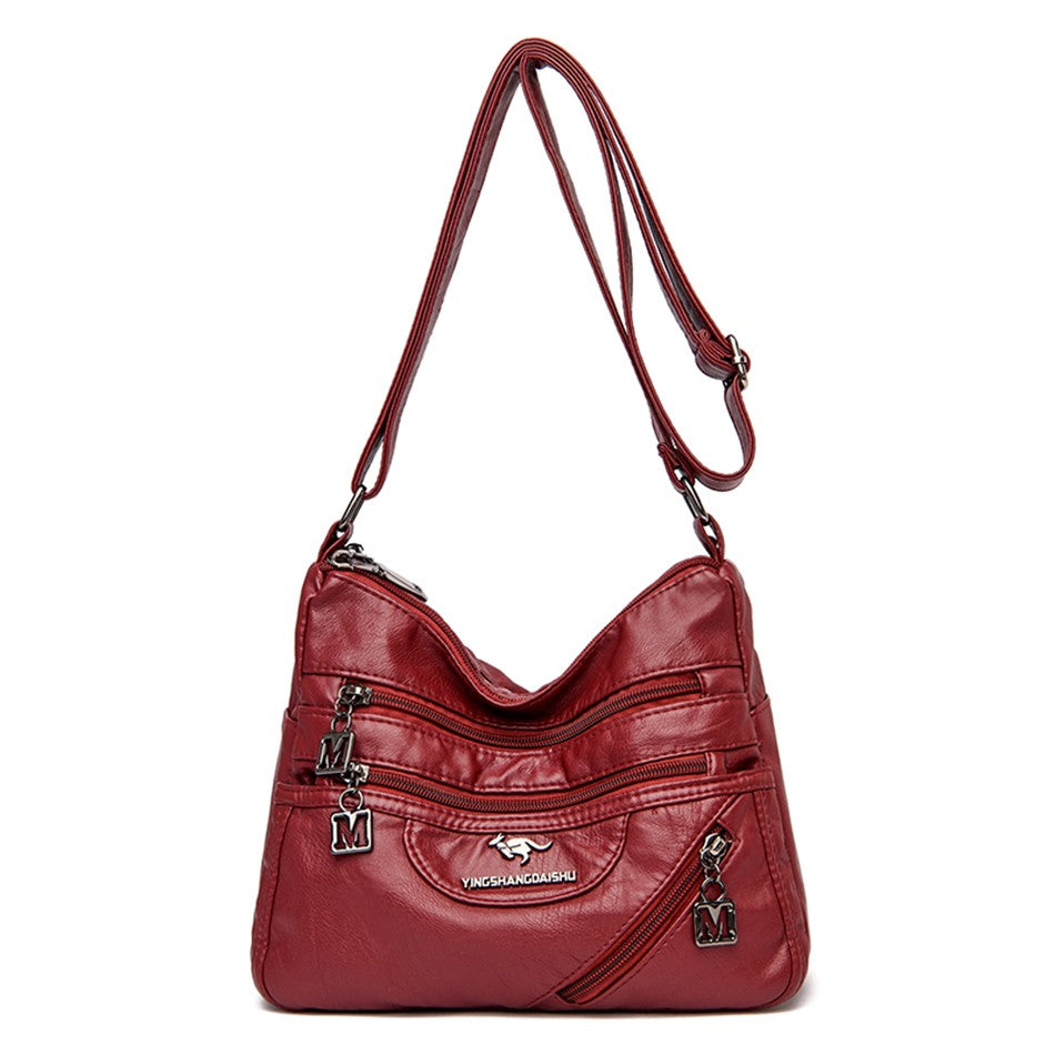 High Quality Soft Leather Luxury Purses and Handbags Women's Bag Designer Multi-pocket Crossbody Shoulder Bag for Women 2024 Sac