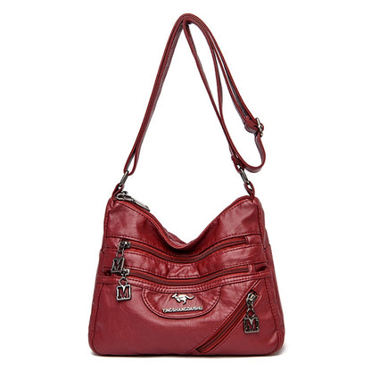 High Quality Soft Leather Luxury Purses and Handbags Women's Bag Designer Multi-pocket Crossbody Shoulder Bag for Women 2024 Sac