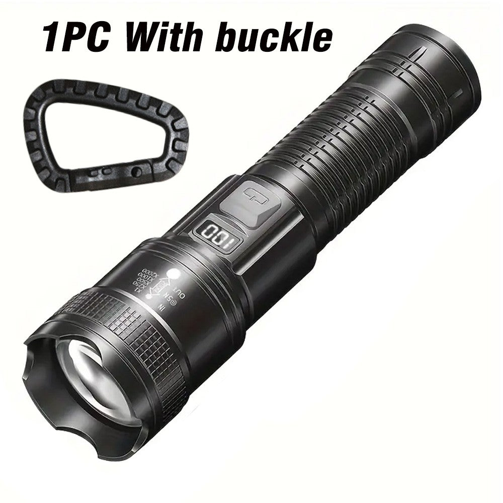 100000 Lumens Flashlight,Portable Rechargeable Tactical Torch, Life Waterproof Lantern for Outdoor Camping, Perfect Gift for Men