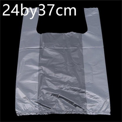 100pcs Transparent Bags Shopping Bag Plastic Supermarket Bags