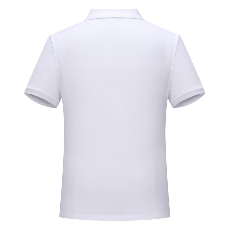 Solid color cotton breathable men's and women's polo shirts, T-shirts, printed logos, embroidered summer workwear, short sleeves