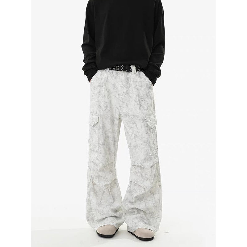 Summer Men's Y2k White Pants Baggy Streetwear Harajuku Japanese 2000s Style Pants Jogger 90s Vintage Trousers Fashion Clothes