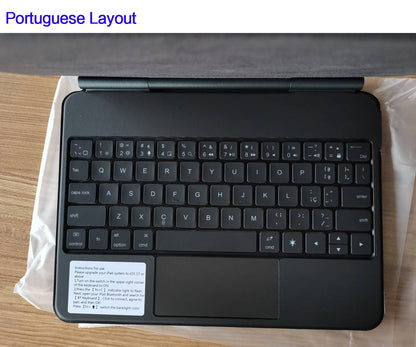 Capa Smart Magnetic Book Folio Magic Keyboard para iPad 11ª 10ª Geração 2025 iPad A16 11ª 11" A3354 A3355 A3356 A2696