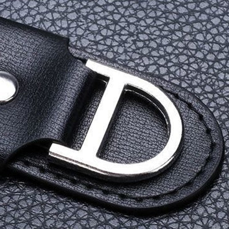 Men's Multi-Color Leather Crossbody Bag, Versatile Casual, Multi-Compartment, Daily Commuting, Stylish & Practical