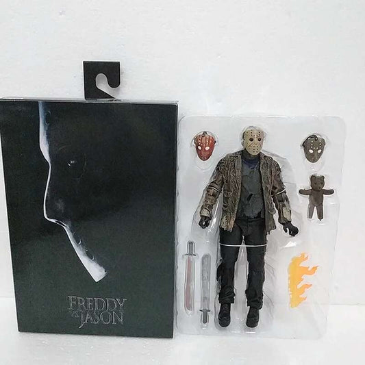 The 13th Figure Toys NECA Friday Freddy Jason Voorhees Blood Action Figure Jason Collectible Model Christmas Halloween Gifts