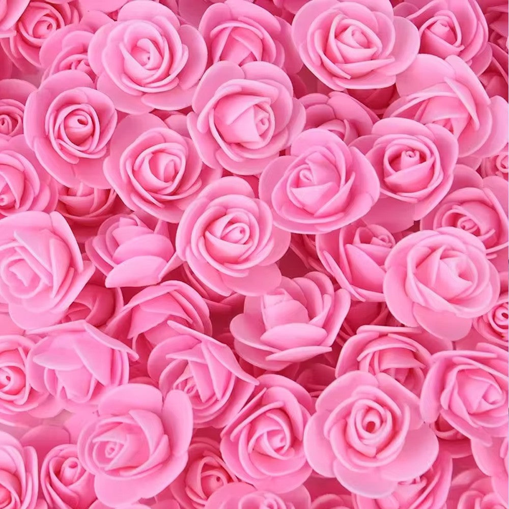 2000/10pcs Mini  Artificial Rose Flowers Head  Rose Heads DIY Valentine's Day Roses Wedding Bouquets Party Gift Candy Box Decor