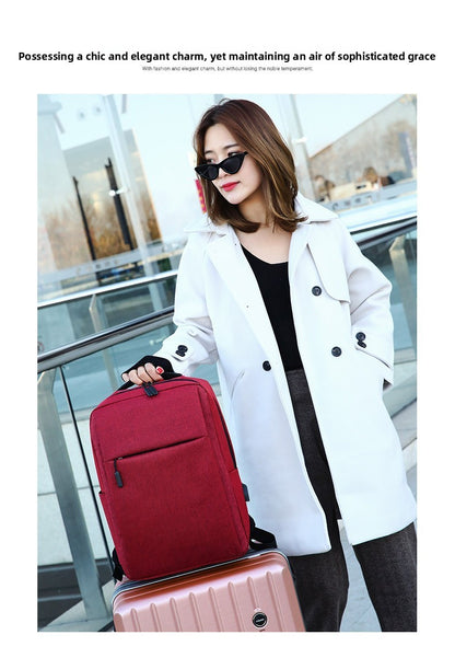 2025 New USB Charging Backpack, Waterproof Anti-Theft Laptop Bag College School Backpack, Business Travel Backpack for Men Women