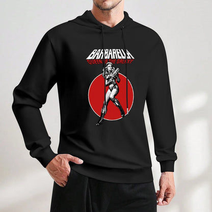 Barbarella - Queen of the Galaxy Hoodie japanese style men's winter sweater mens designer clothes mens hoodie