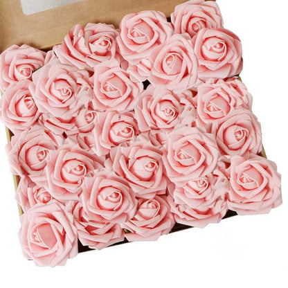 5/10/15/20/25Pcs Artificial Rose Flowers Wedding Decorations Centerpieces Arrangements Party Baby Shower Garden Home Decor Gifts