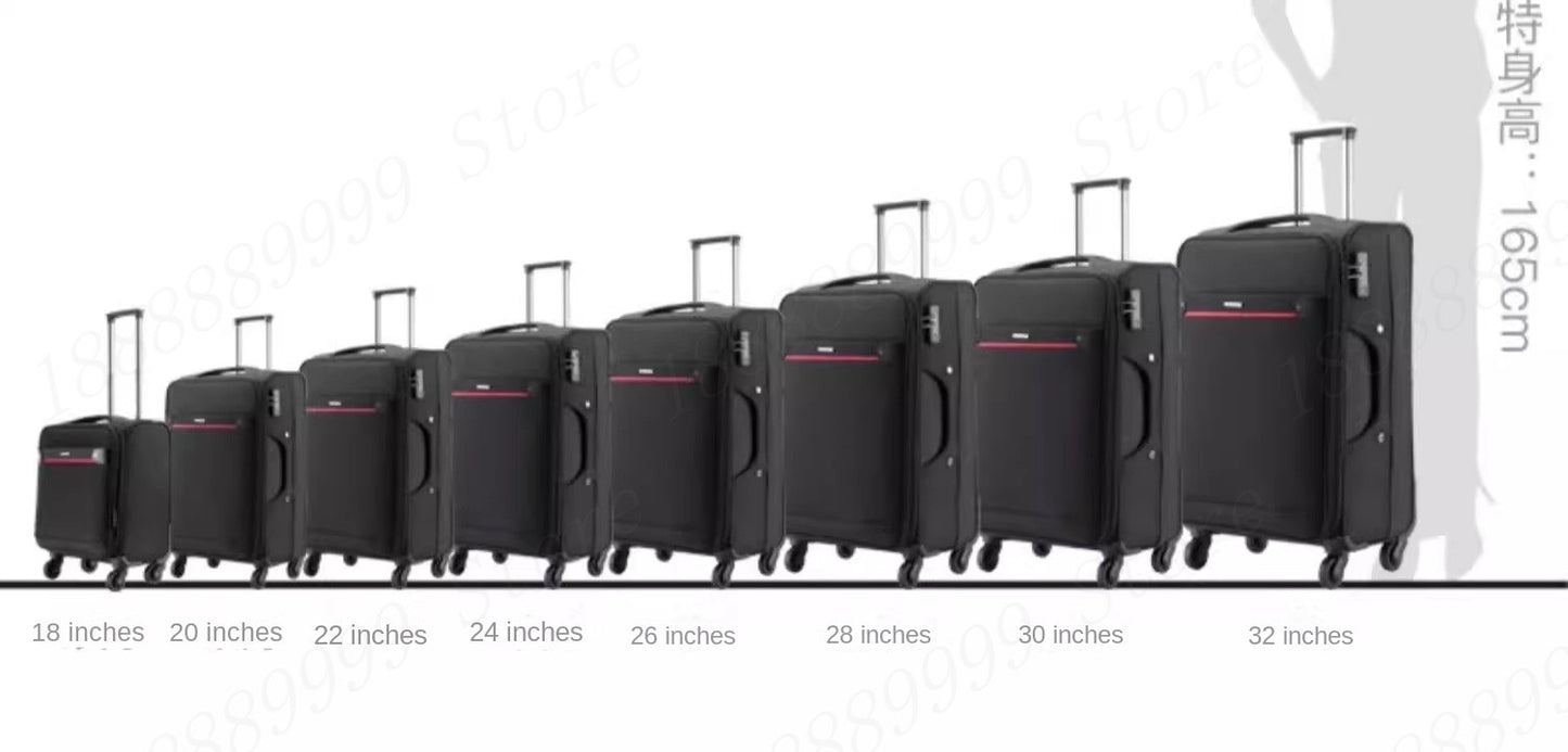 Oxford Cloth Suitcase 20/24/28/32-inch Large-Capacity Luggage Female Male Universal Wheel Business Travel Case
