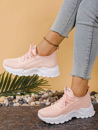 Ladies shoes women's sneakers shoes woman 2025 Solid color increases height and is versatile cheap shoes clearance free shipping