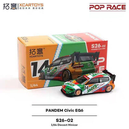 POP RACE 1/64 Porsche RWB Skyline GTR PANDEM DATSUN Mazda RX7 Toyota Coleção de Carros Miniatura de Liga Fundida em Vitrine