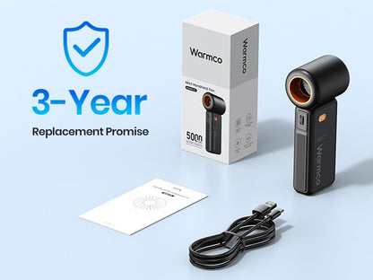 Handheld USB Turbo Fan  Super Strong Airflow Infinite Speed Adjustment Long-Lasting Battery Rechargeable Multipurpose Pocket Fan