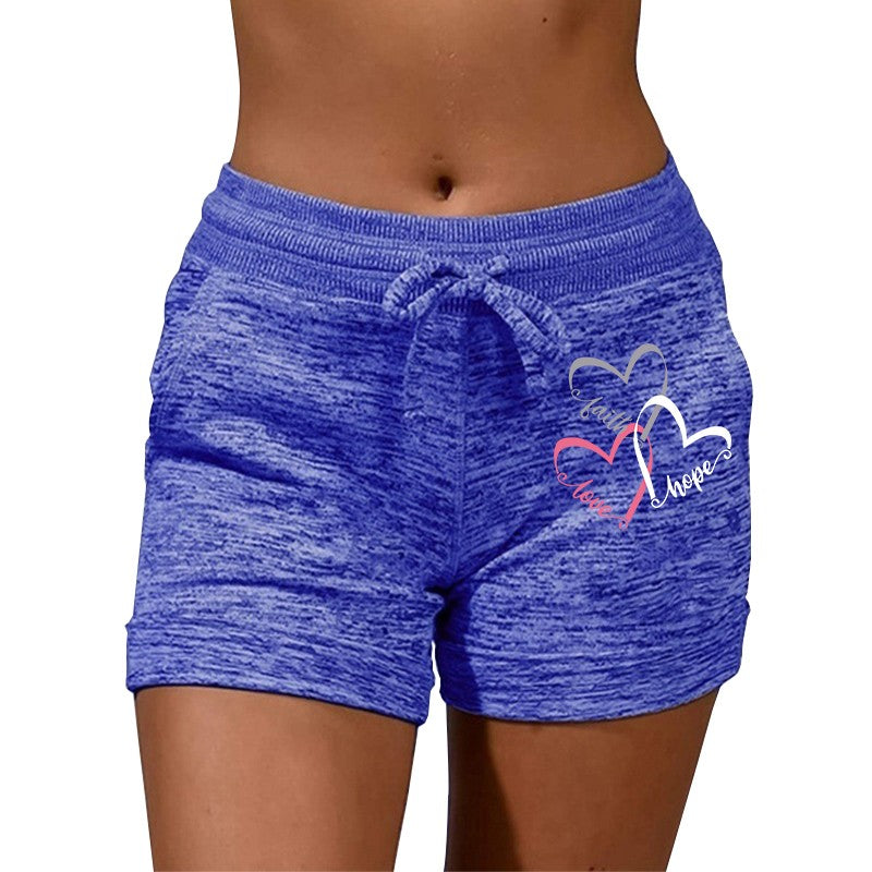 Women's Shorts Elastic Drawstring Solid Sports Straight Pants Summer Lightweight Clothing Fashion Female Streetwear